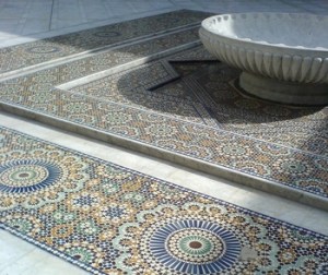 Courtyard in the Grande Mosquee de Paris (Credit: Rob Annable)